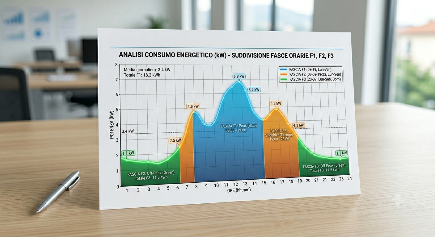 Analisi bollette energetiche e calcolo consumi per fotovoltaico
